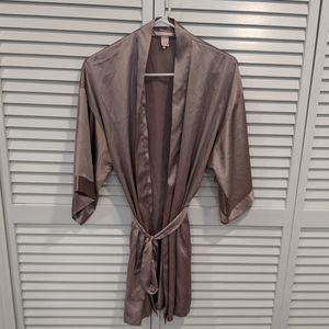 Victoria's Secret Silk Bathrobe, Short Sleeve